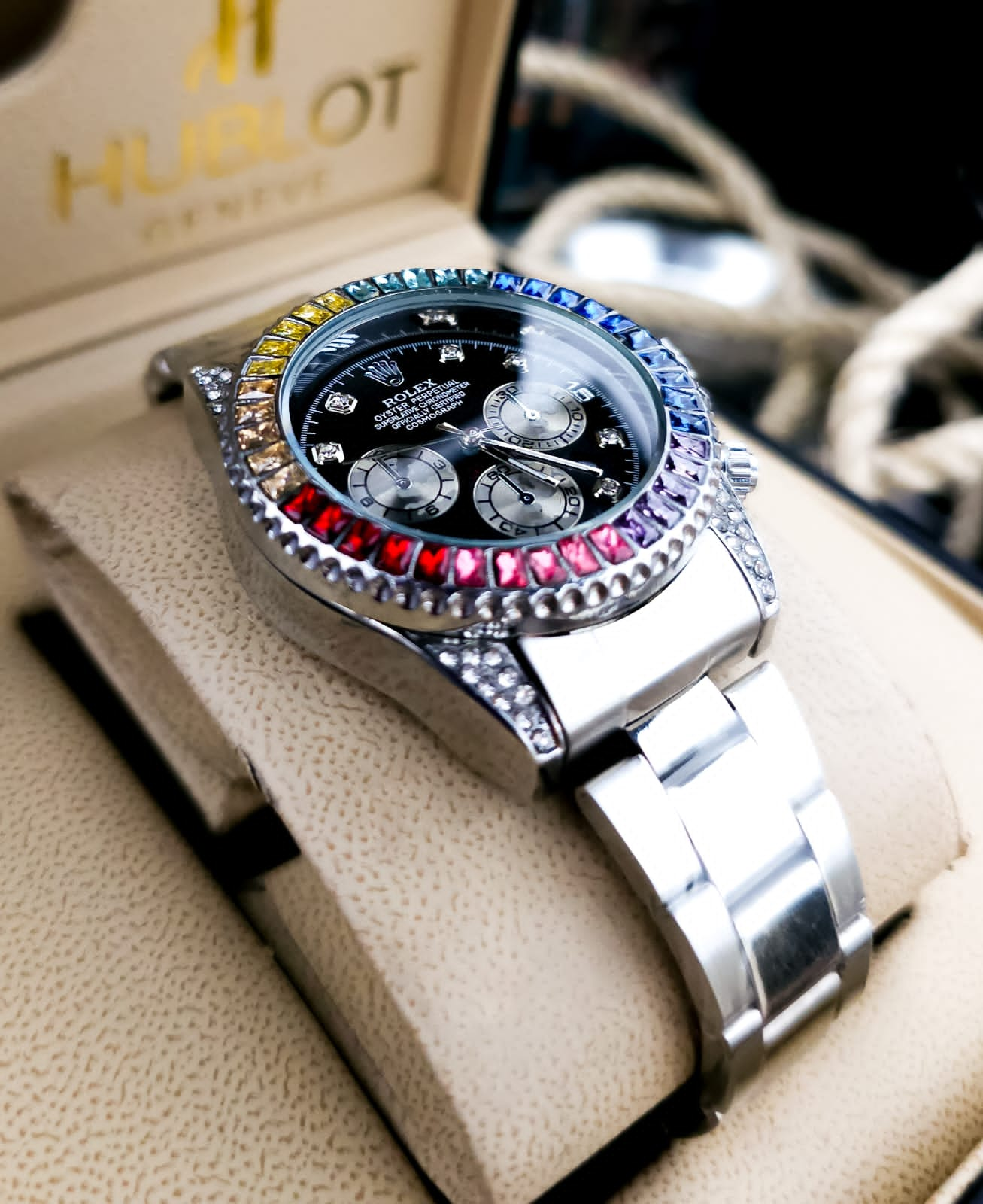 RELOJ CABALLERO ROLEX DAYTONA PIEDRAS